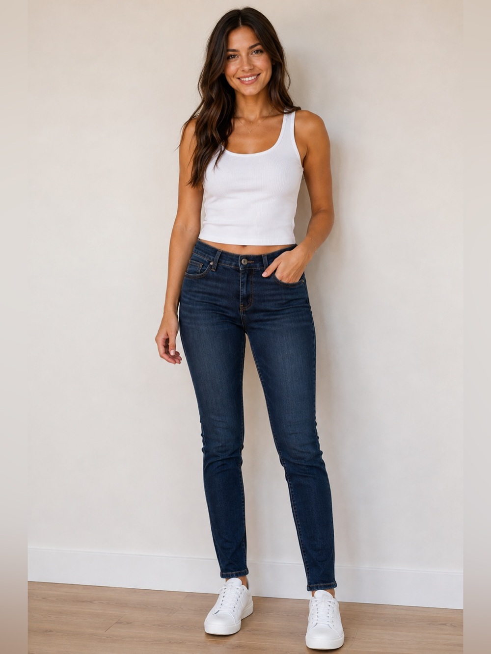 Angry Rabbit Dark Indigo Stretch Skinny Jeans - Size 26